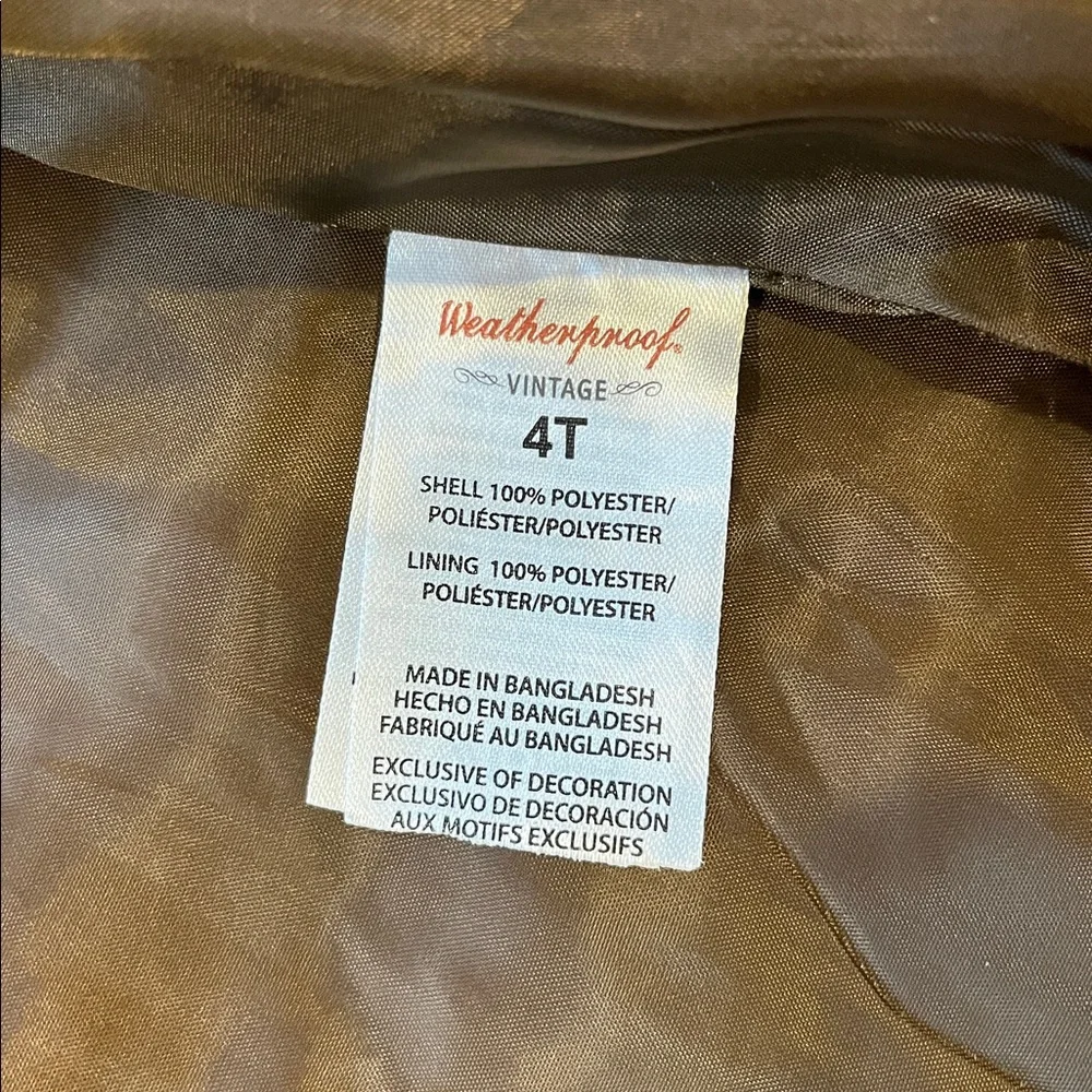 Weatherproof Vintage Puffer Vest Green Grey Boys Size 4T